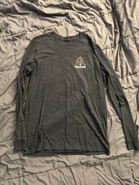 Volcom Gray Long Sleeve Graphic Tee